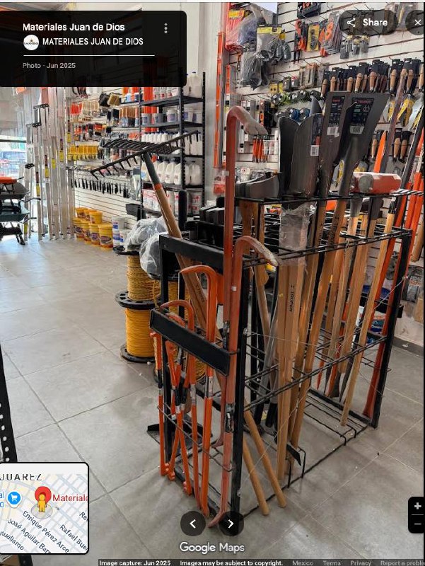 Productos y herramientas Materiales Juan de Dios