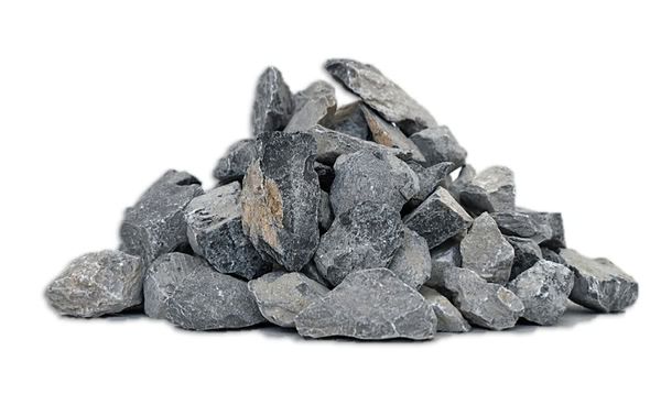 Grava gris triturada
